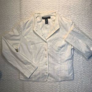 New York & Co White Women’s Blouse Size 8
